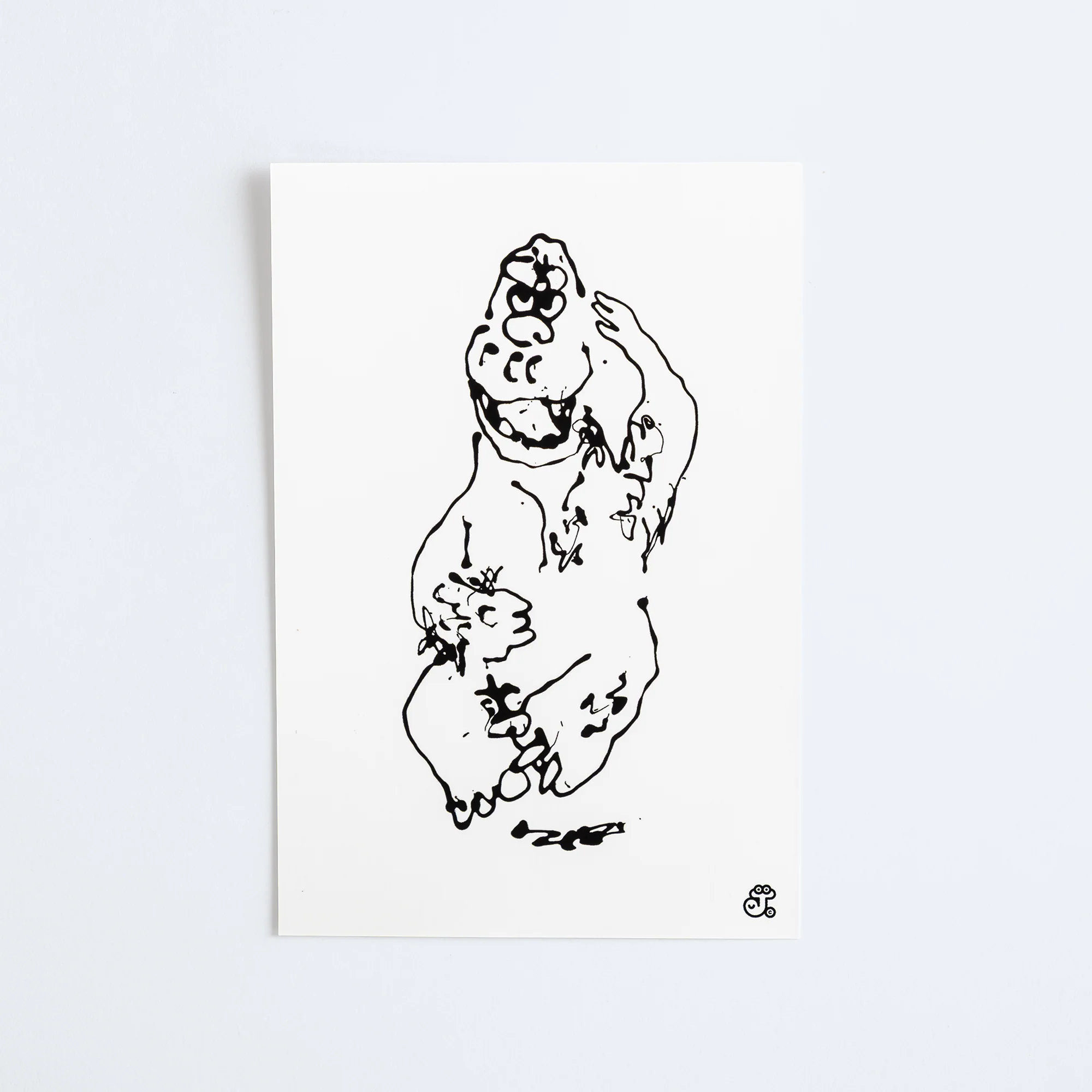 Godzilla the Art James Jarvis Postcard