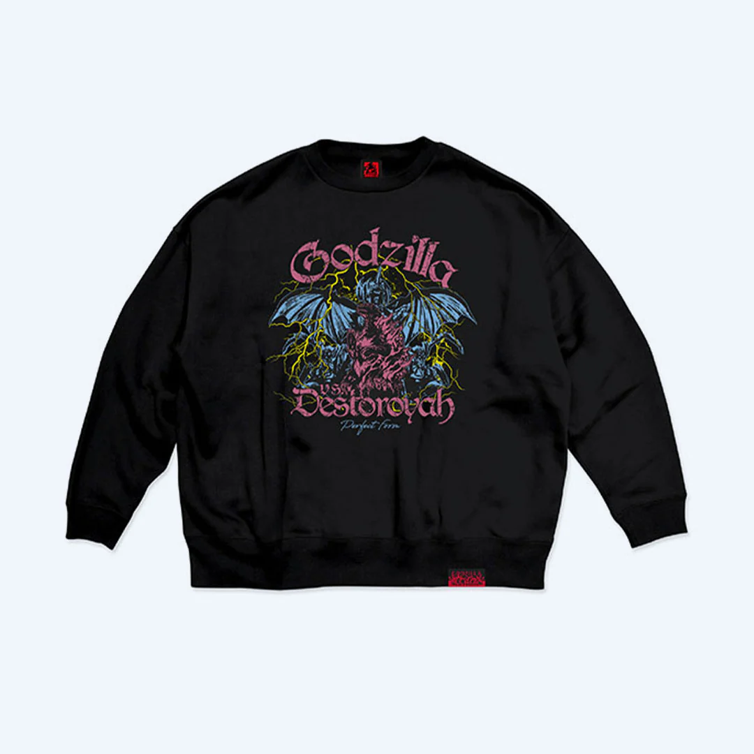 Godzilla vs. Destoroyah 30th Anniversary Scene Illustration Sweatshirt 3 (Godzilla & Destoroyah)