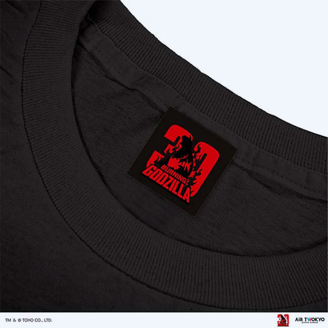 Godzilla vs. Destoroyah 30th Anniversary Scene Illustration T-Shirt 6 (Godzilla & Destoroyah) Black - Image 3
