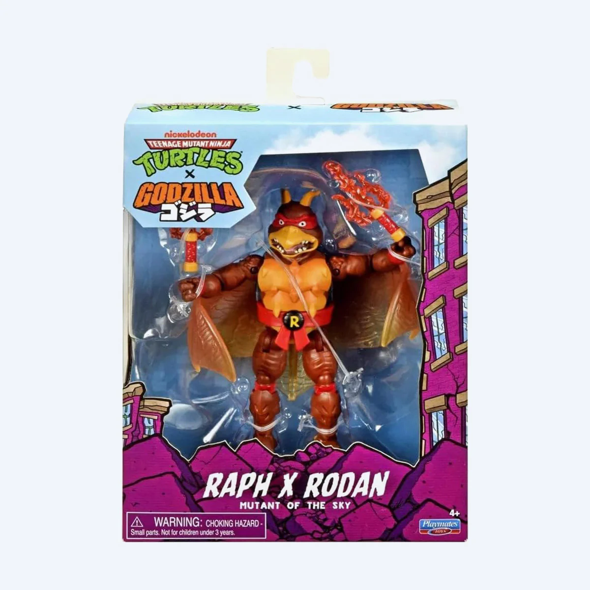 Teenage Mutant Ninja Turtles & Godzilla Cross-over: Raphael x Rodan Figure - Image 4